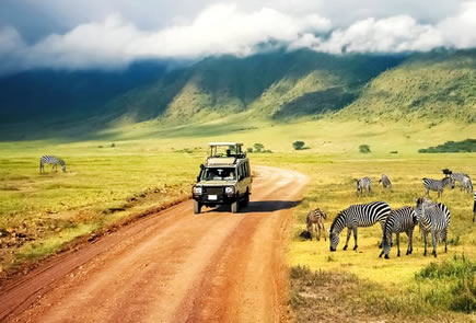 Simba A Campsite sits on the southwestern rim of the Ngorongoro Crater, approximately 2 km from the crater village.